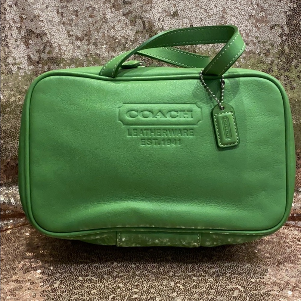 NEW - COACH Leather Makeup Holder